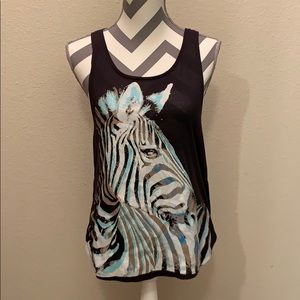 Zebra tank top